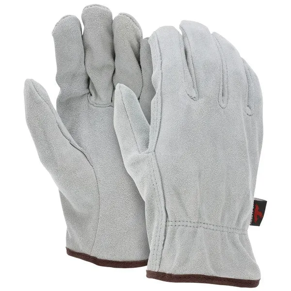 3120M MCR Safety Select Grade, Cowhide Drivers Gloves, Medium, Leather, Gray