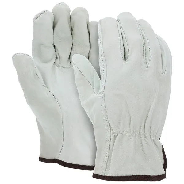 32013L MCR Safety CV Grade, Cowhide Drivers Gloves, Large, Leather, Beige