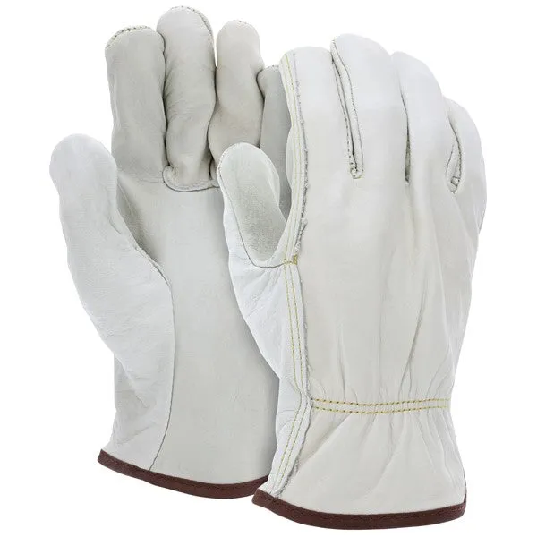 3203M MCR Safety CV Grade, Cowhide Drivers Gloves, Medium, Leather, Beige