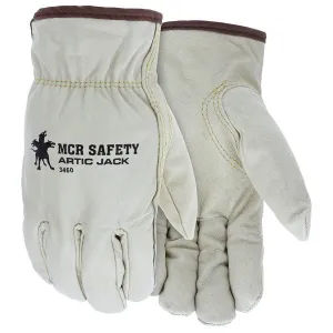 3460XL MCR Safety Artic Jack® Drivers Gloves, X-Large, Leather, Beige