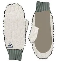 Avalanche Recycled Sherpa Mittens - Birch