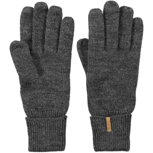 Barts Fine Knitted Gloves - Grey