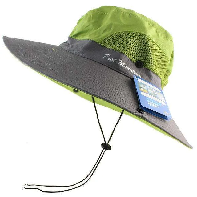 Best Mountain Waterproof UPF 50   Bucket Hat with Ponytail Slot