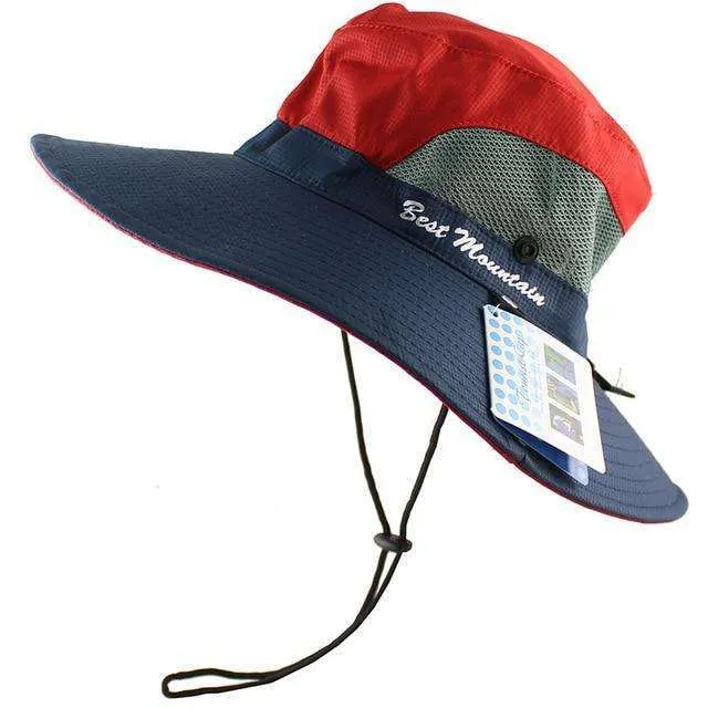 Best Mountain Waterproof UPF 50   Bucket Hat with Ponytail Slot