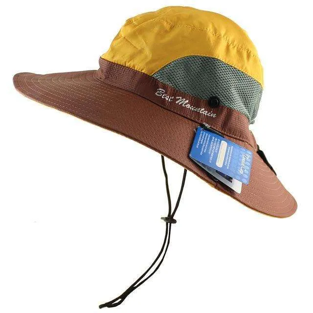 Best Mountain Waterproof UPF 50   Bucket Hat with Ponytail Slot