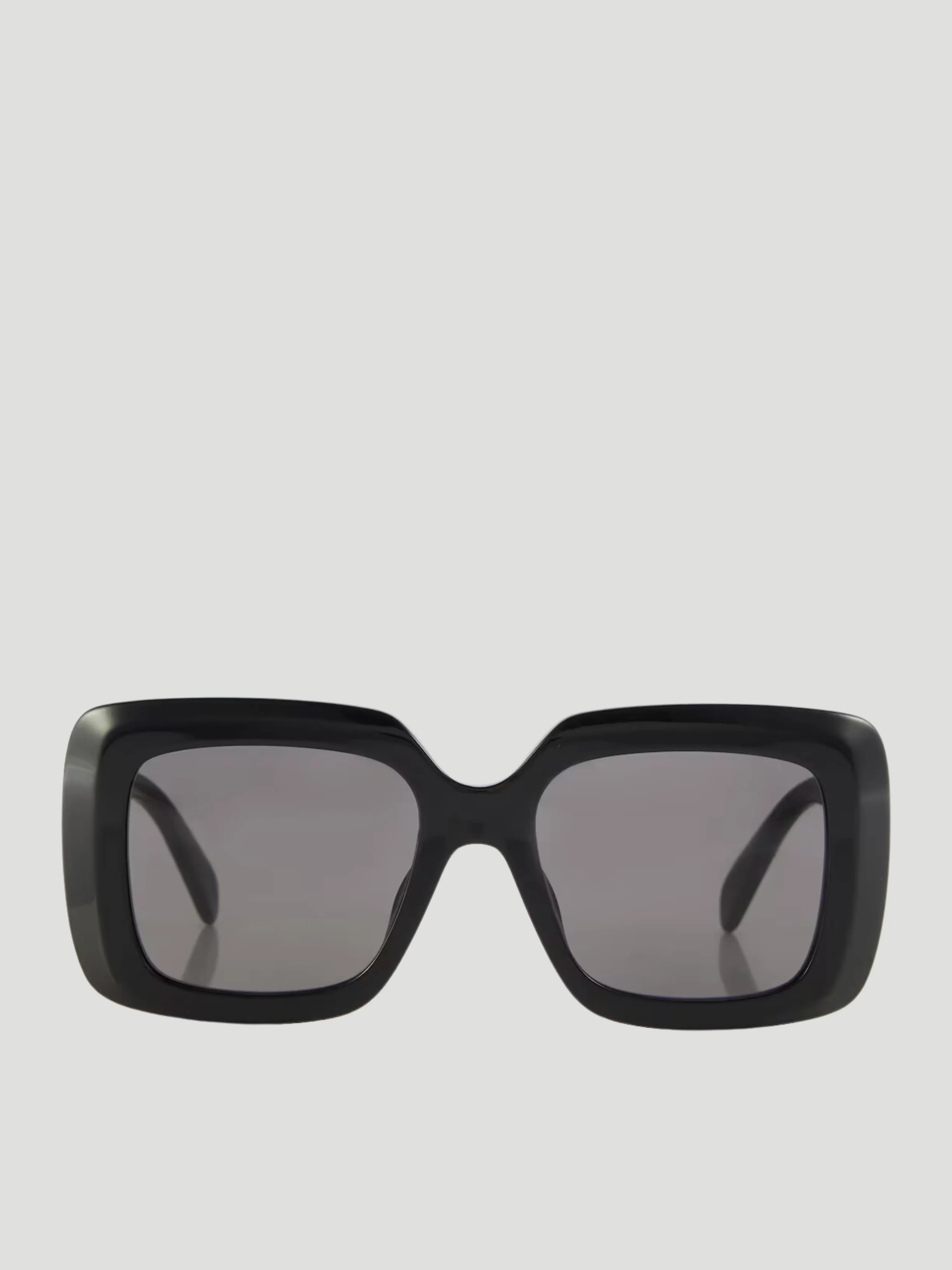 Black Shiny Bold Sunglasses