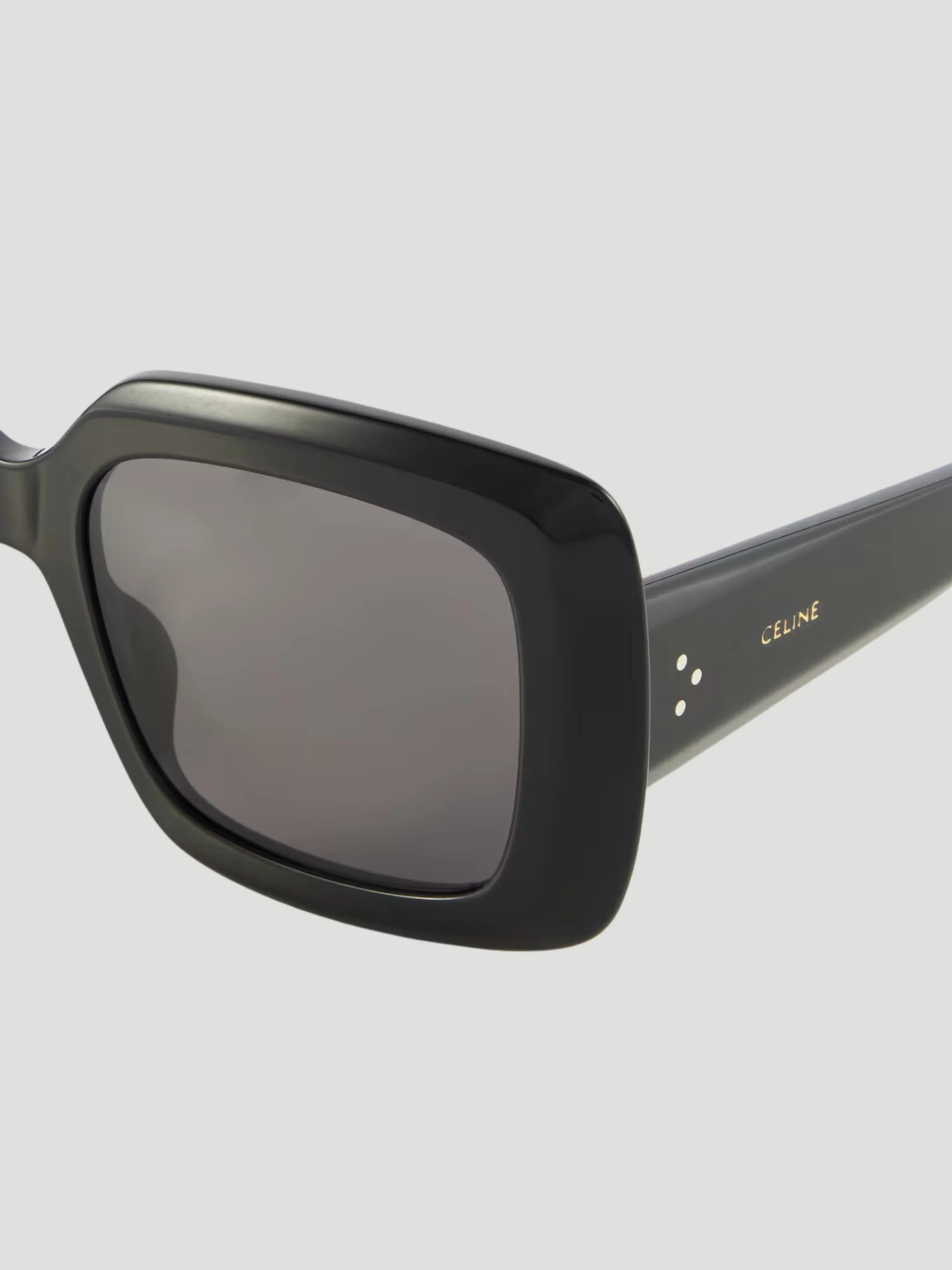 Black Shiny Bold Sunglasses