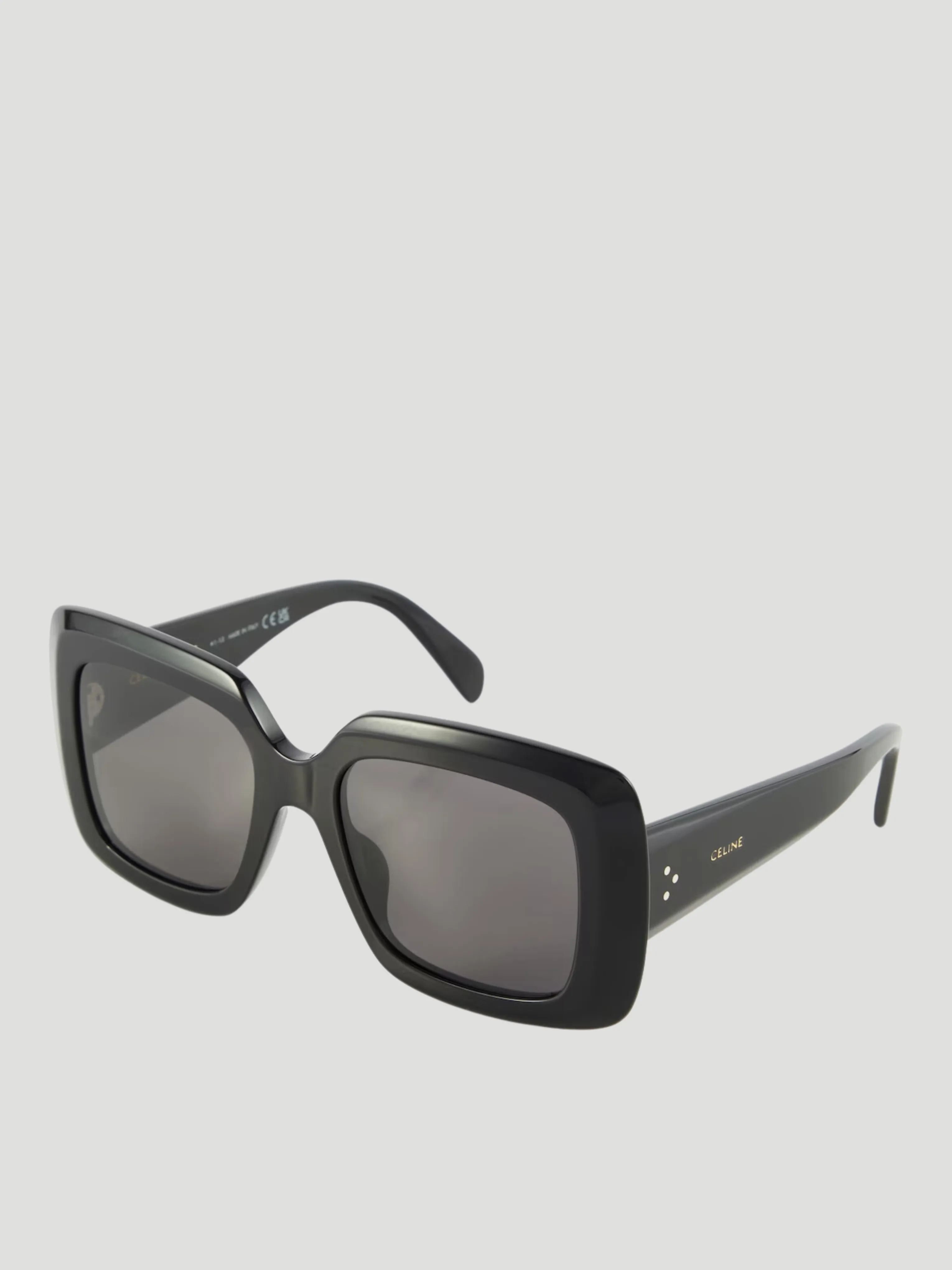 Black Shiny Bold Sunglasses