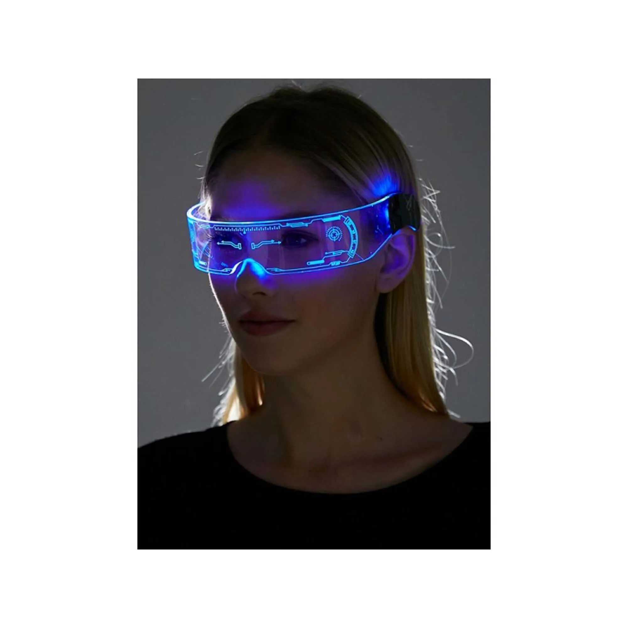 Blue Sunglasses With Light for Adults, 1 Count