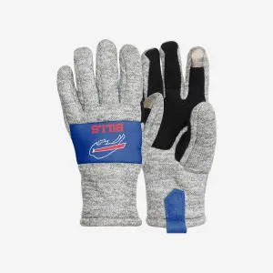 Buffalo Bills Heather Grey Insulated Gloves