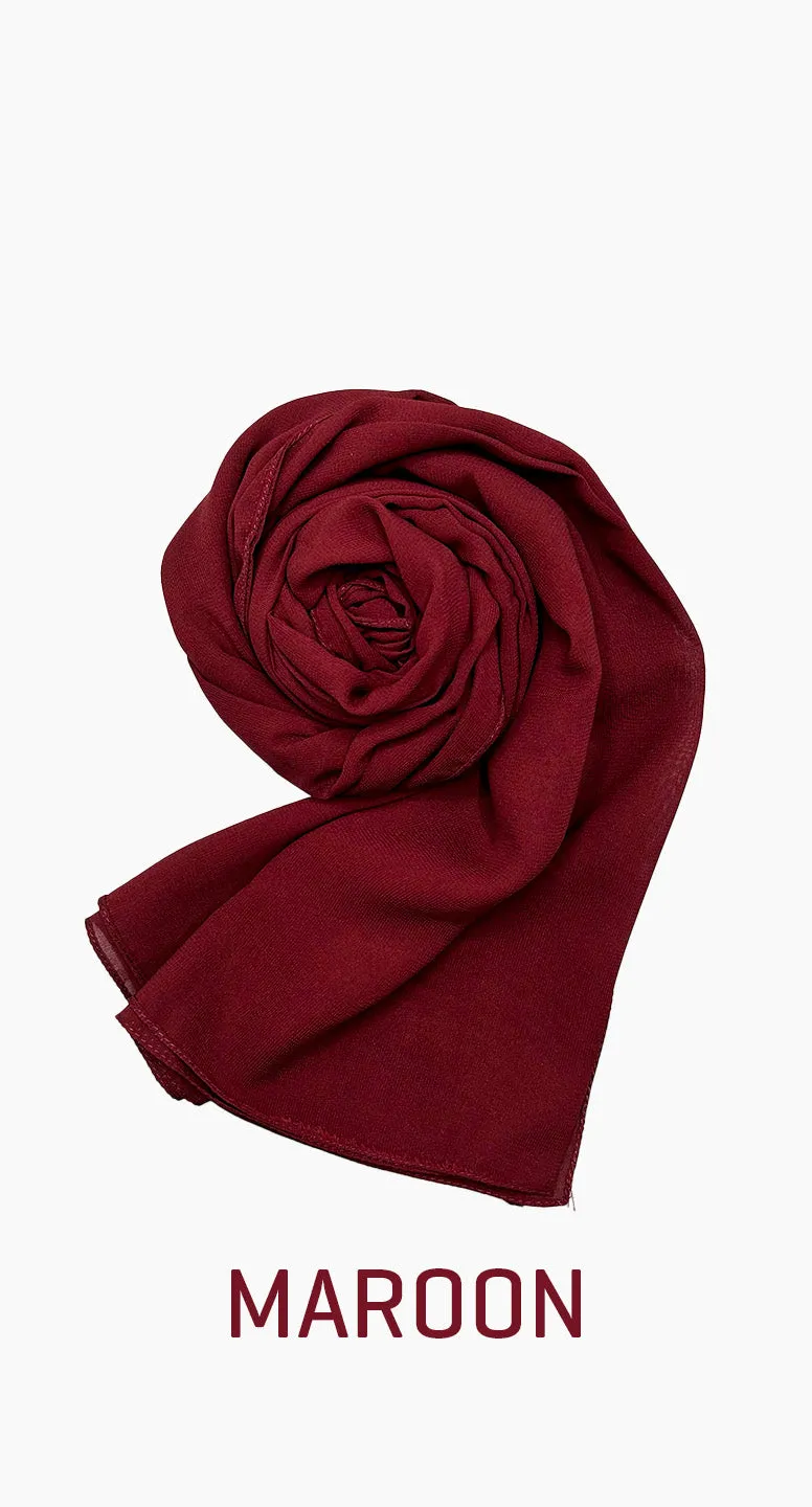 Chiffon Square satin scarf - amiiraa