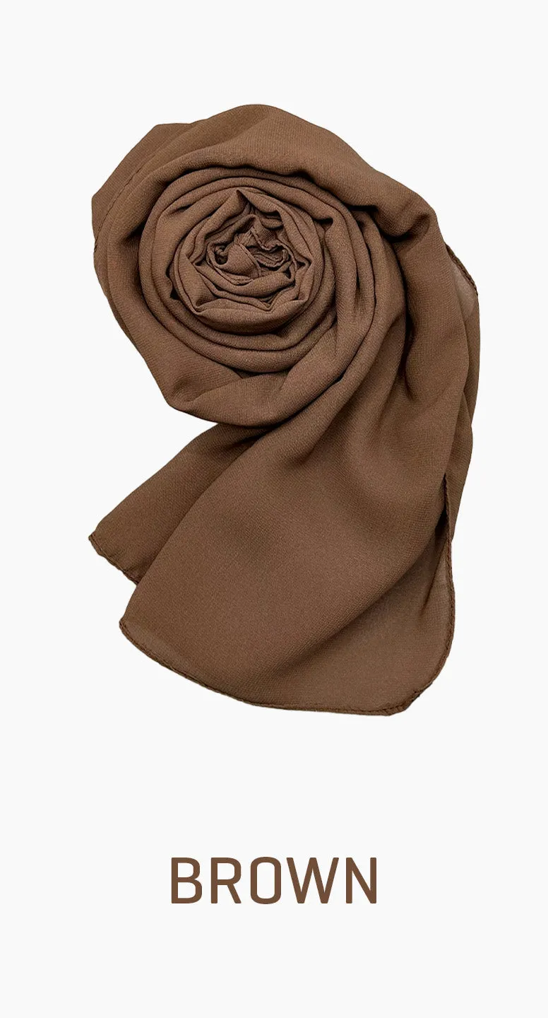 Chiffon Square satin scarf - amiiraa