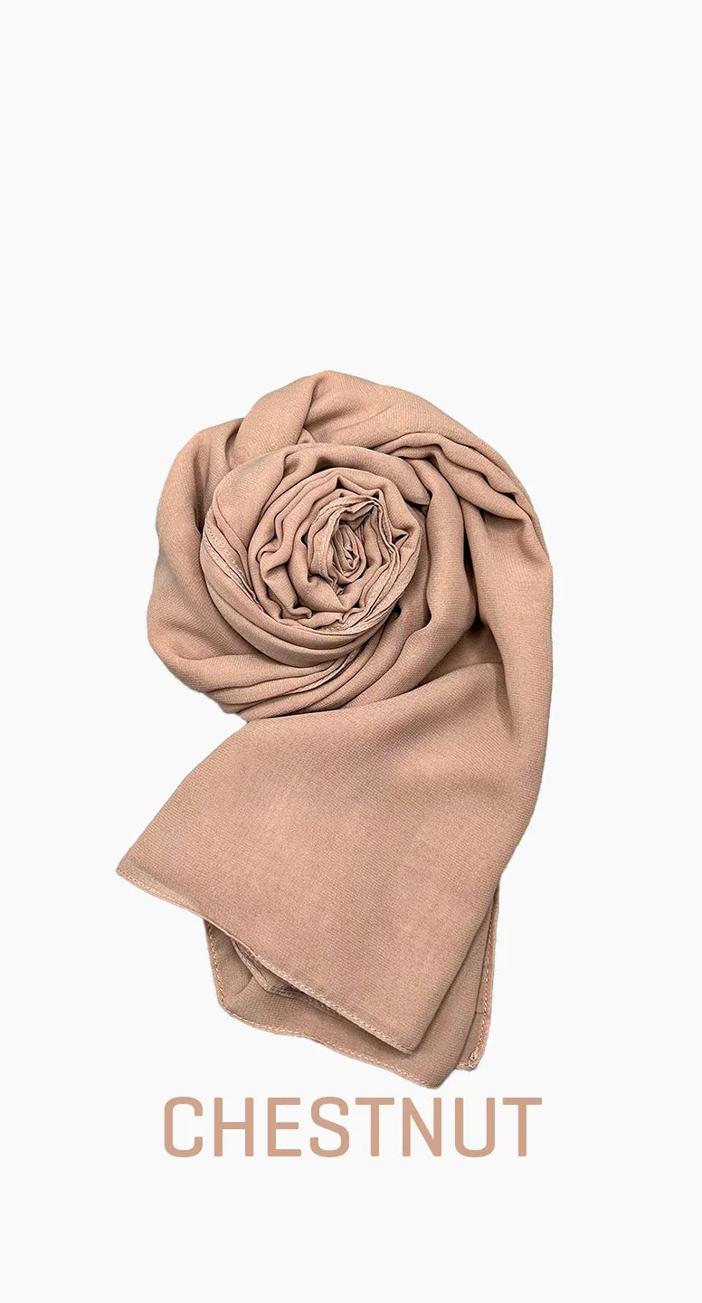 Chiffon Square satin scarf - amiiraa