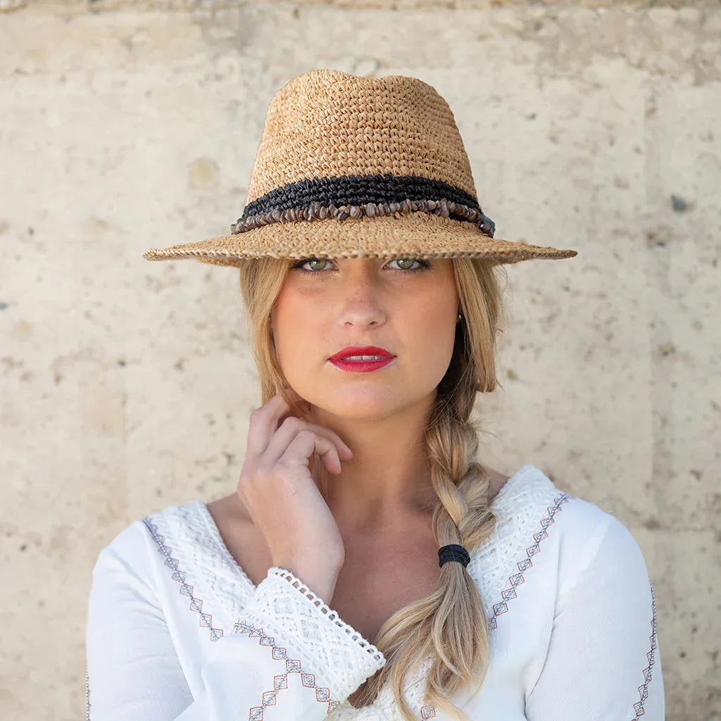 Christine Raffia Fedora