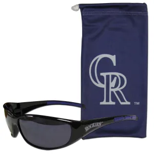 Colorado Rockies Sunglass and Bag Set