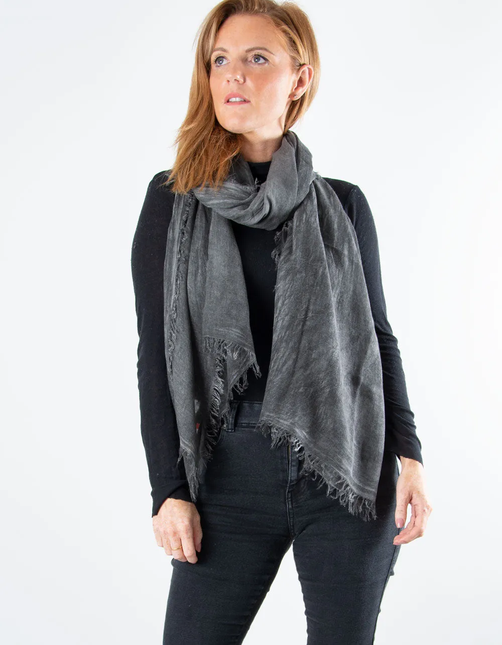 Dark Grey Scarf - Italian MicroModal