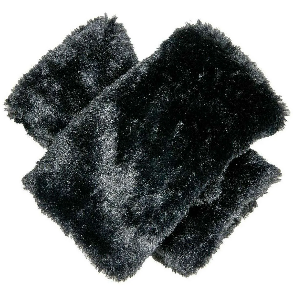 Dents Fingerless Faux Mittens - Black