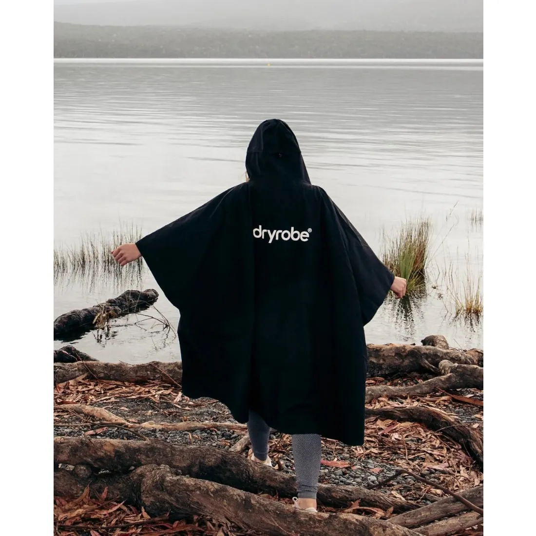 Dryrobe Waterproof Poncho - Black