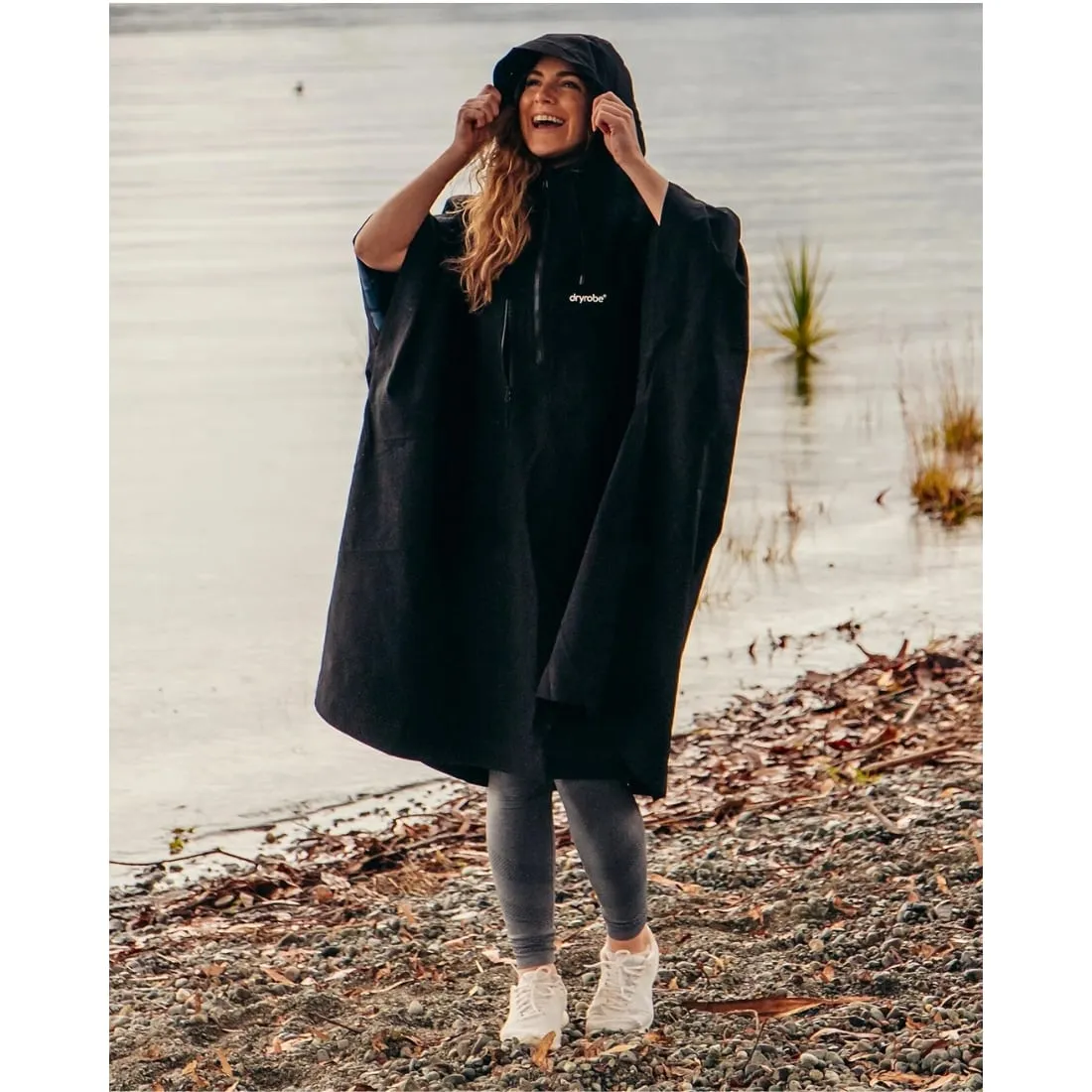 Dryrobe Waterproof Poncho - Black