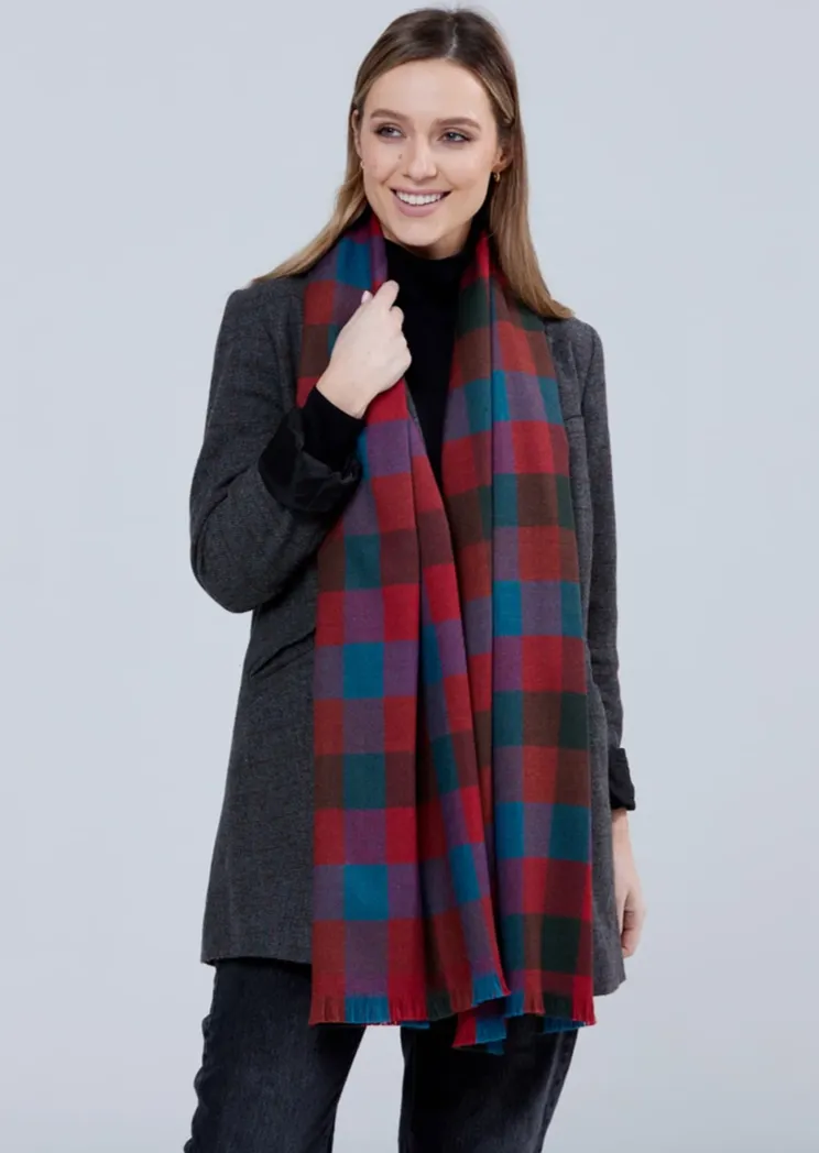 Foxford Giant Merino Scarf | Heritage Check