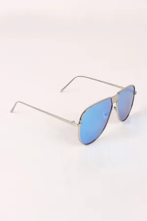 Fresh Mirrored Lens Aviator Sunglasses