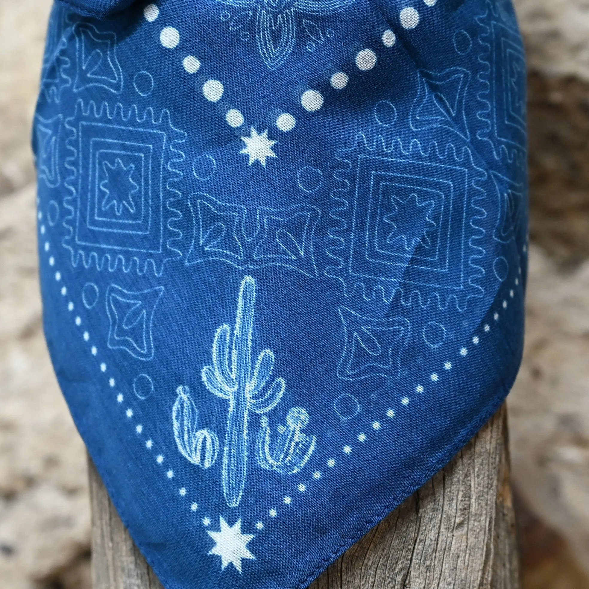 Fringe Scarves Banditos Bandana in Navy