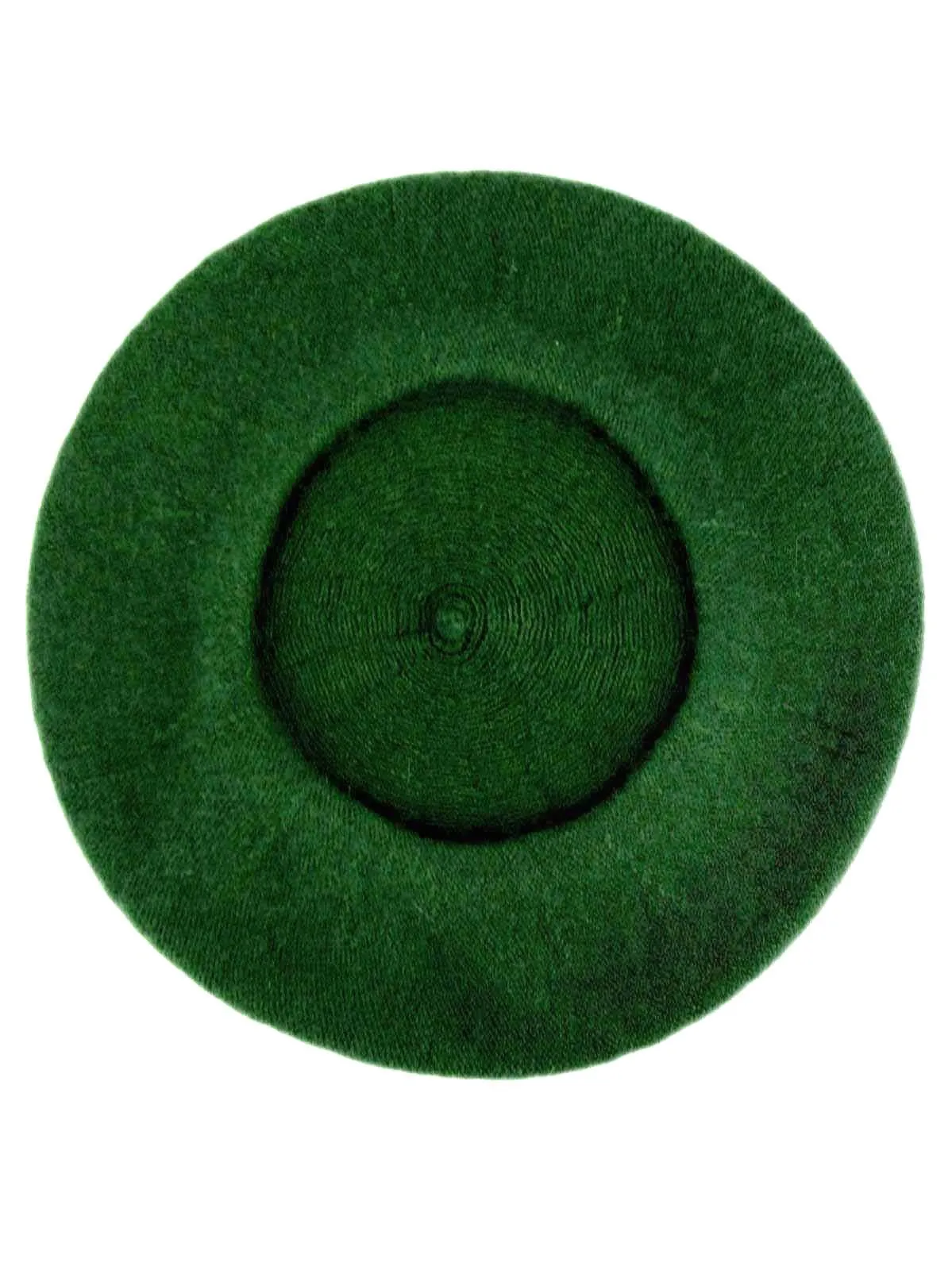 Green Vintage Style Pure Wool Beret