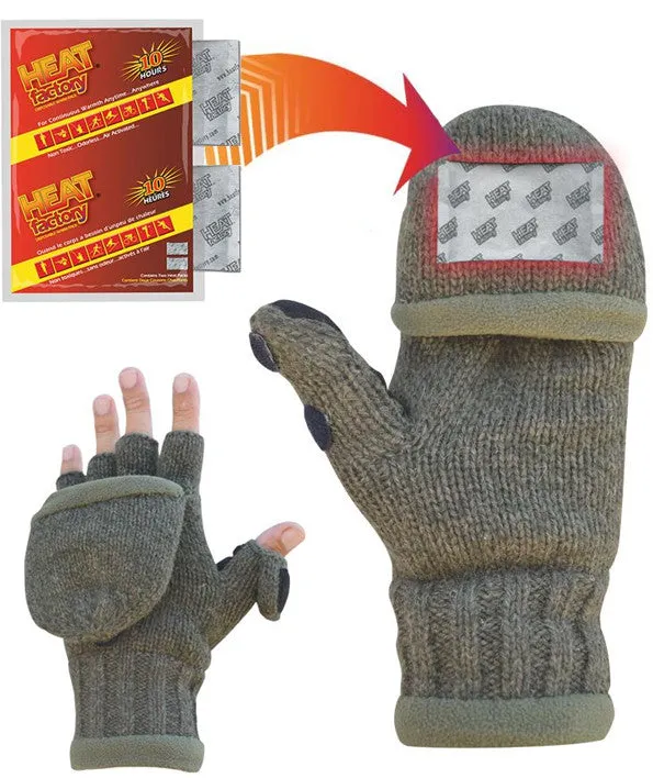 Heated Ragg Wool Glove (Olive)