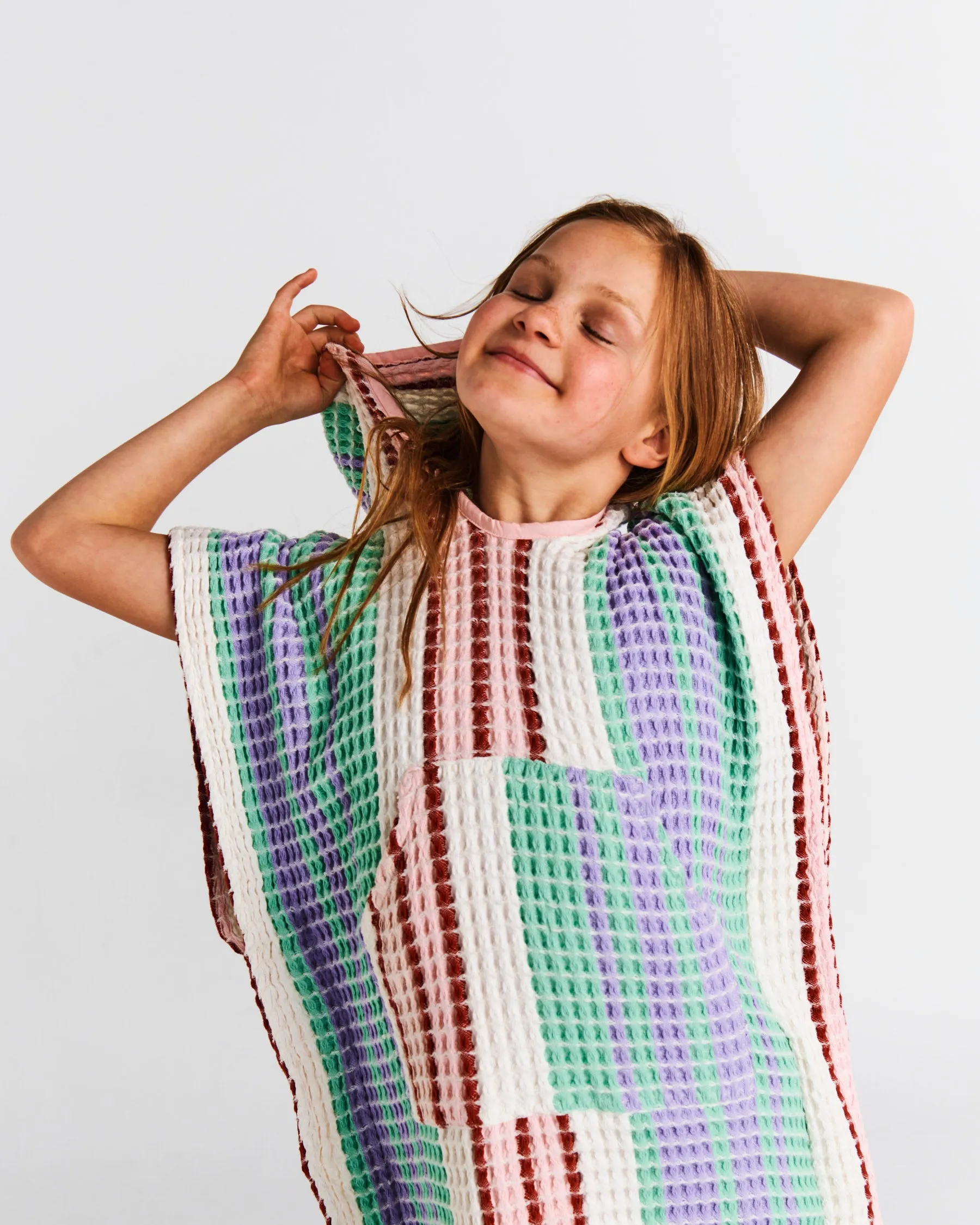 Island Delight Kids Waffle Poncho