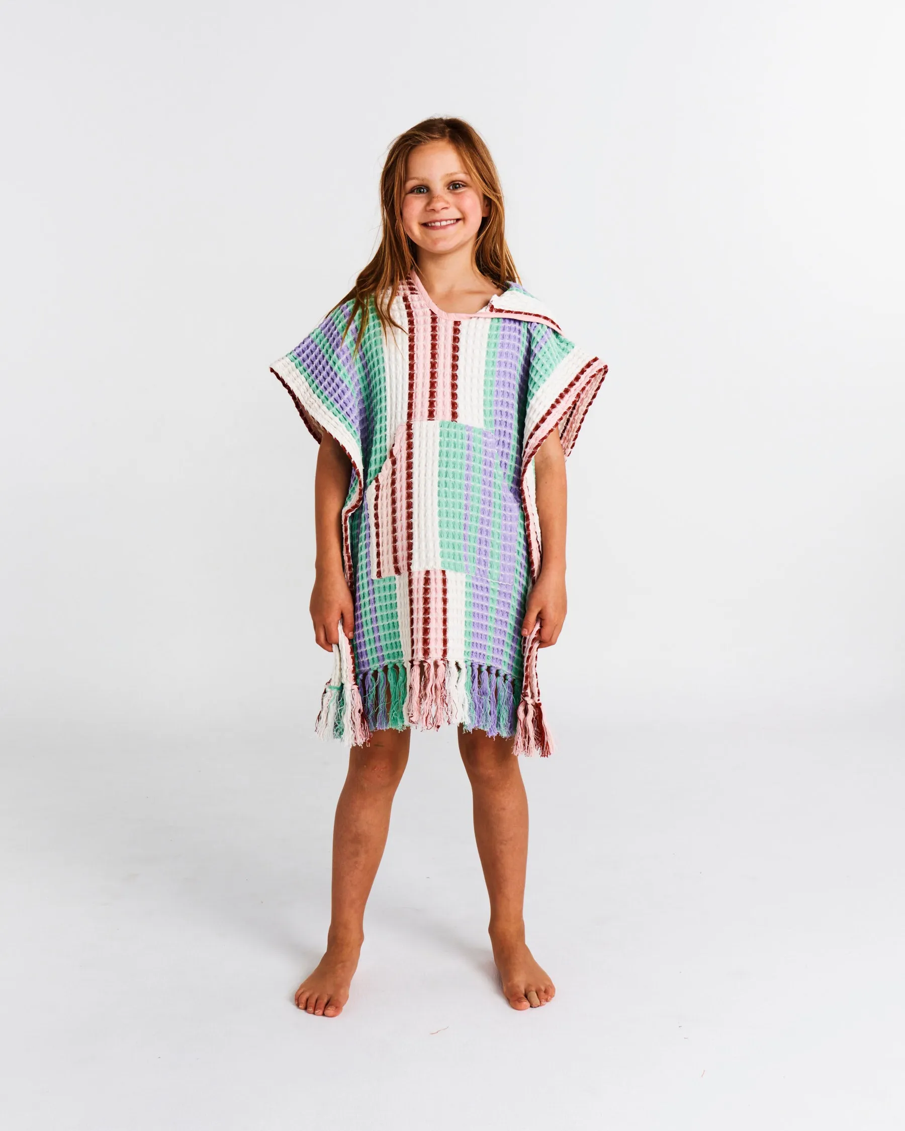 Island Delight Kids Waffle Poncho