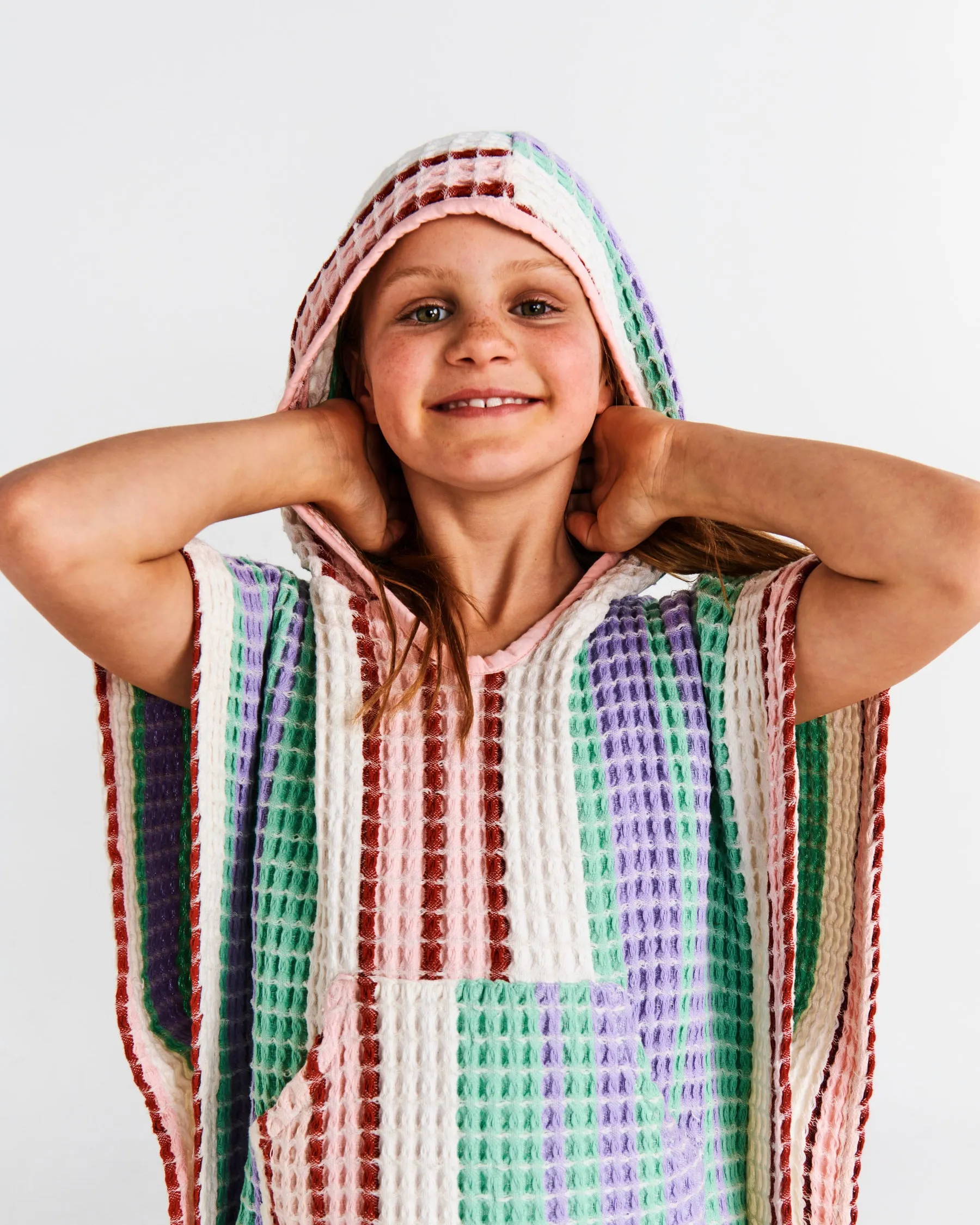 Island Delight Kids Waffle Poncho