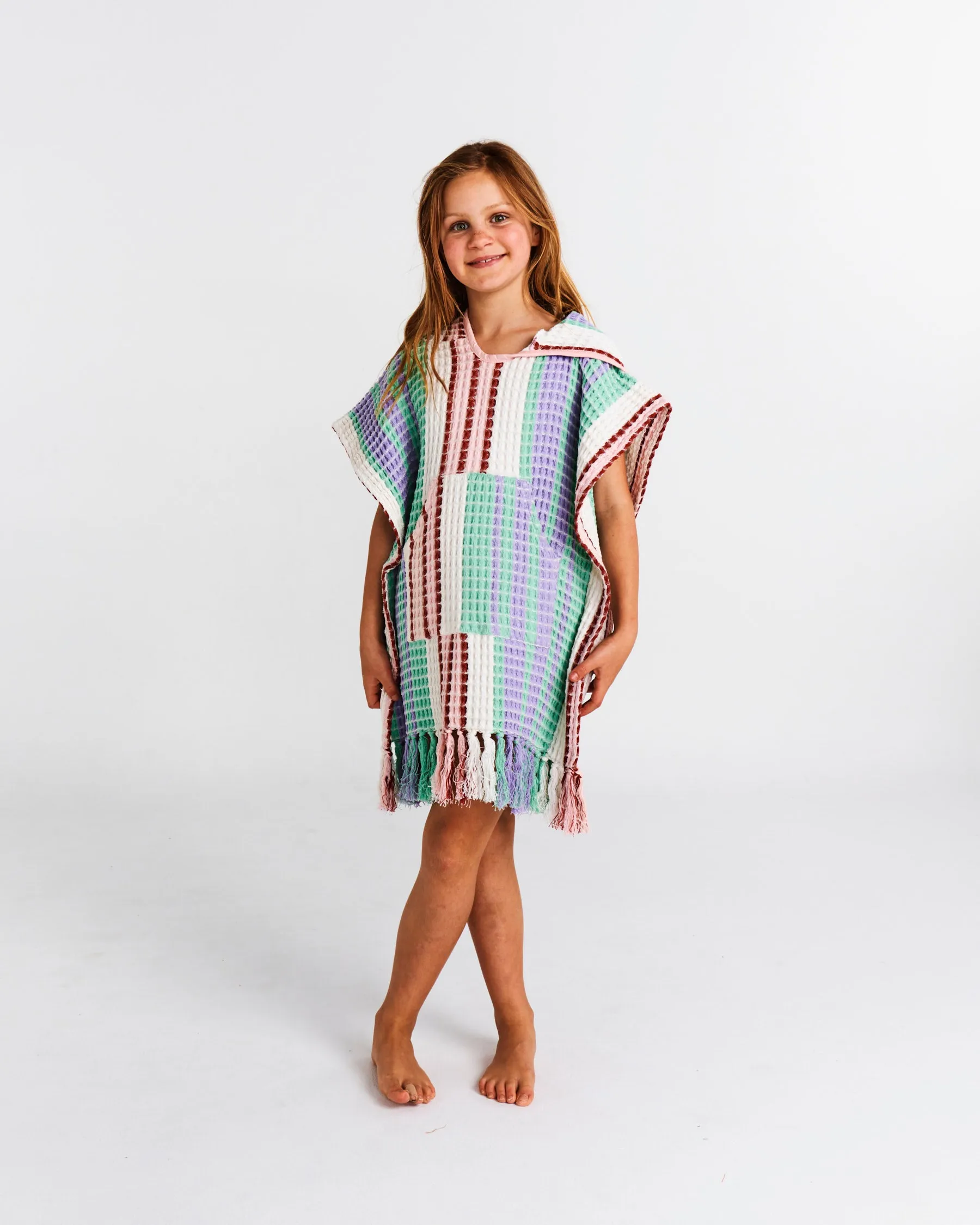 Island Delight Kids Waffle Poncho