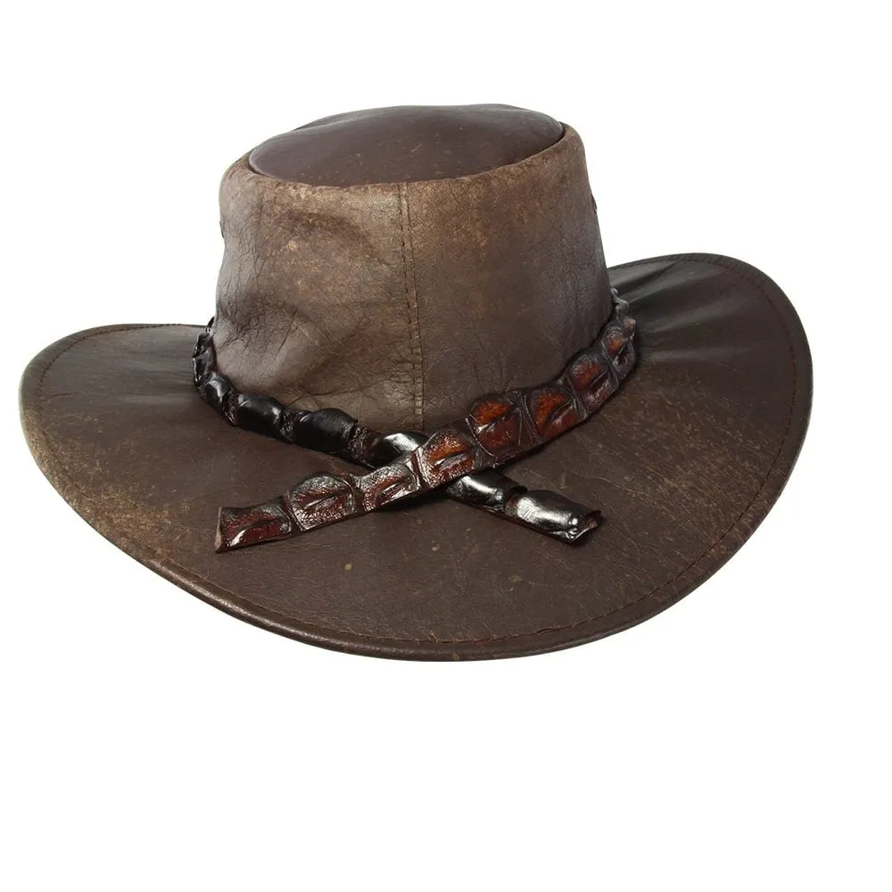 Jacaru Hats Wild Roo Croc  - Stonewash