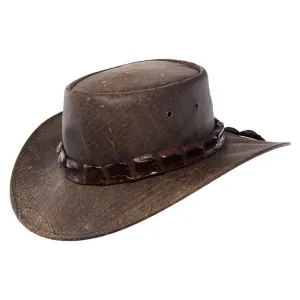 Jacaru Hats Wild Roo Croc  - Stonewash