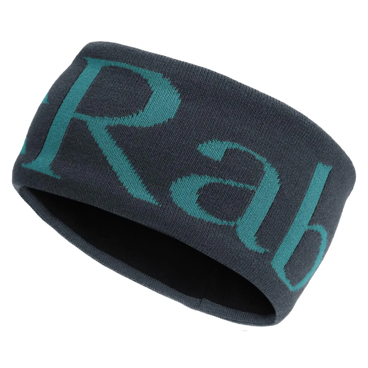 Knitted Logo Headband - Ebony