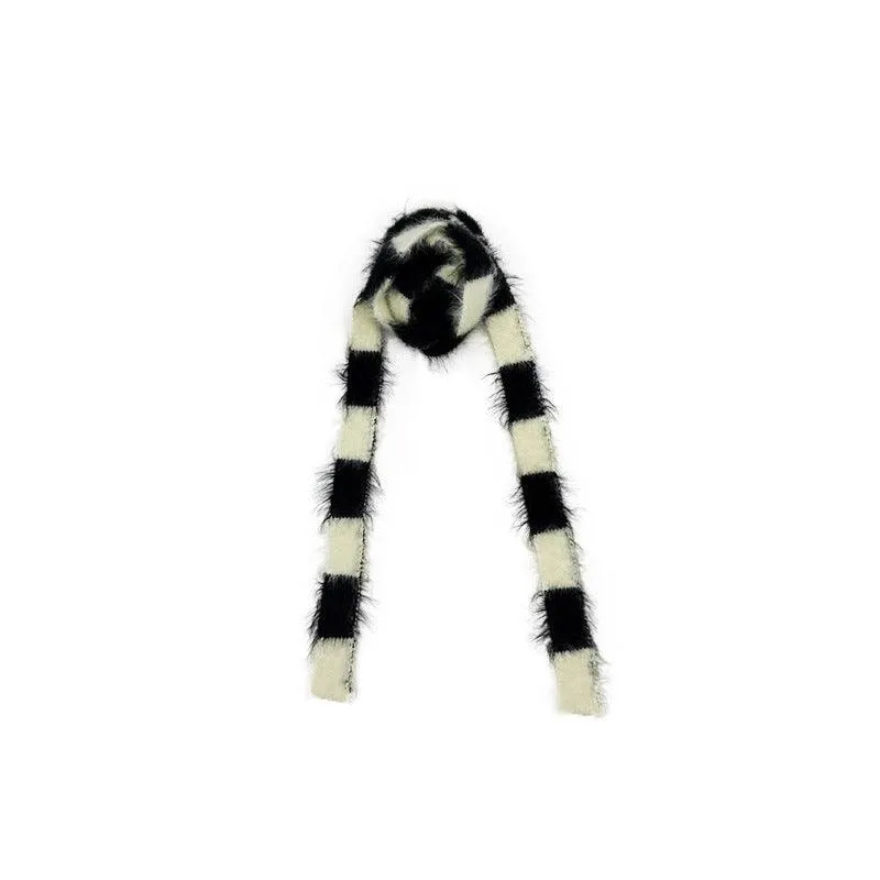 Ladies Striped Color Block Y2K Scarves YW055