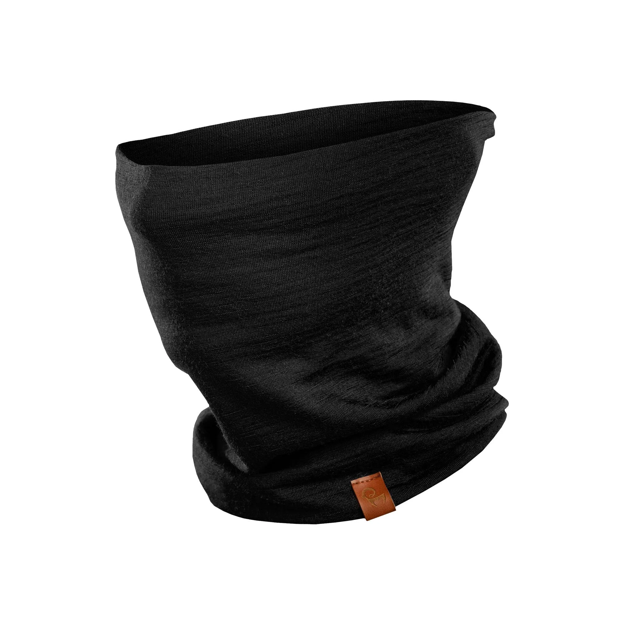 Men's Merino Neck Gaiter / Face Mask Black