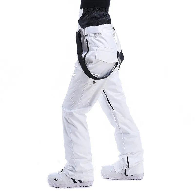 Men's RIIVIYELE Winter Sky Mountain Snow Pants Ski Bibs