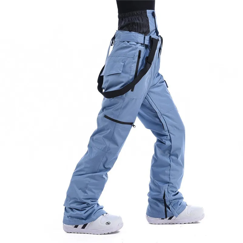 Men's RIIVIYELE Winter Sky Mountain Snow Pants Ski Bibs