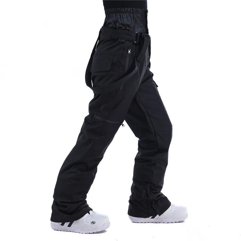 Men's RIIVIYELE Winter Sky Mountain Snow Pants Ski Bibs