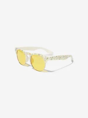 Monnalisa Girls Tulip Sunglasses With Case In Yellow