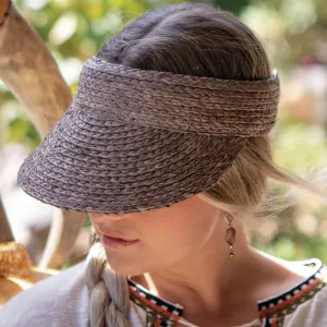 Noosa Raffia Visor | Mushroom