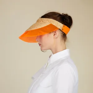 Orange billiard visor - LOLA HATS