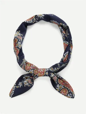 Paisley Print Twilly Scarf