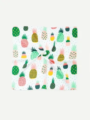 Pineapple Print Bandana Scarf