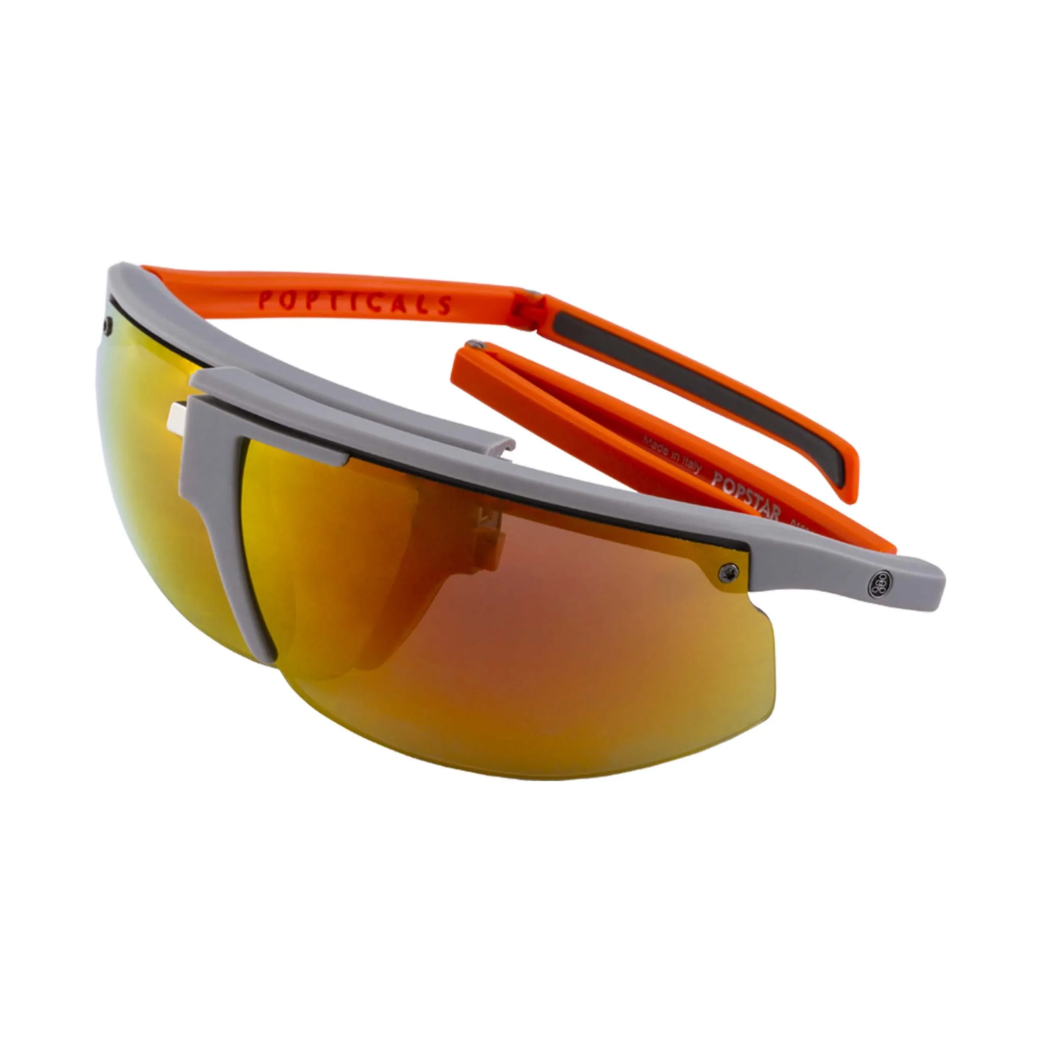 POPSTAR | Polarized, Matte Gray/Orange, Orange Mirror