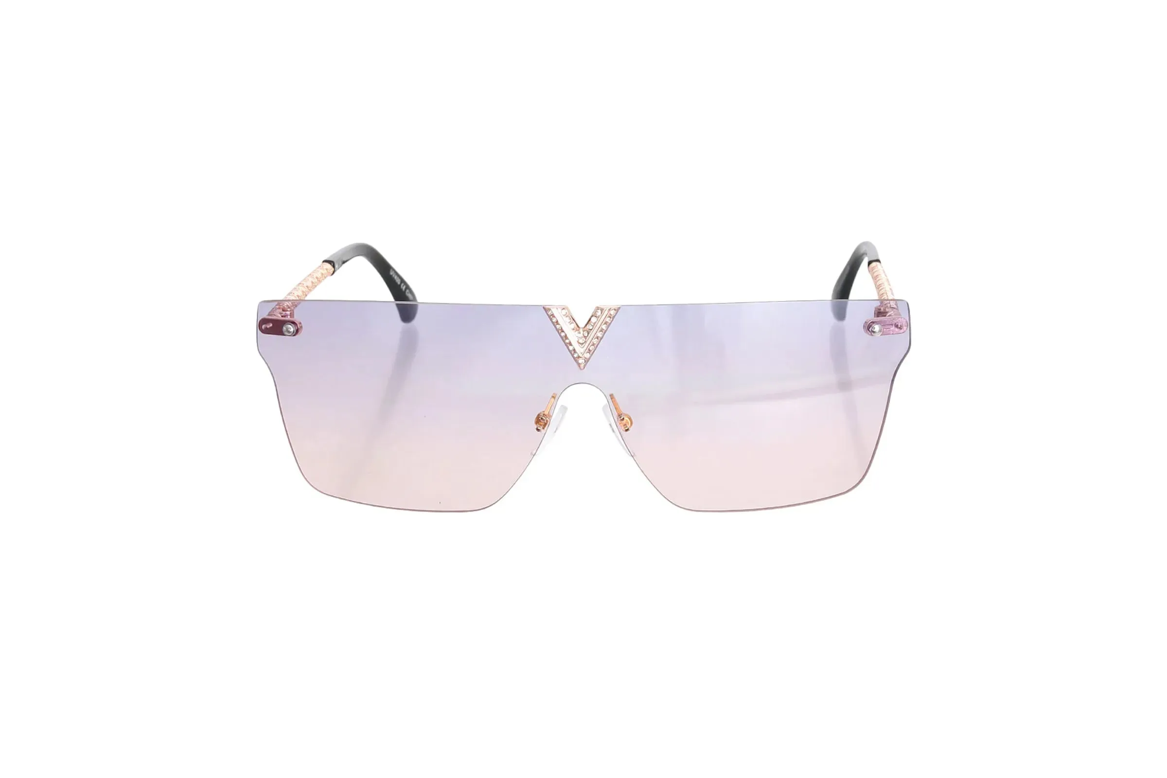 Purple Gradient V Sunglasses