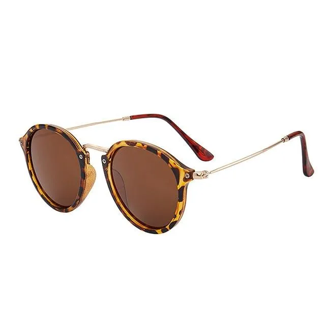 Round Vintage Sunglasses for Women Fashionable Women Sunglasses