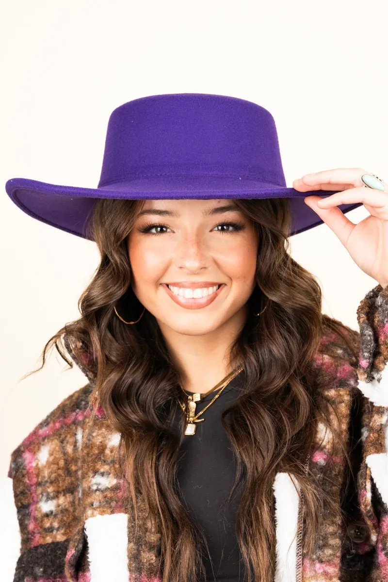 SALE! Georgiana Dark Purple Felt Hat