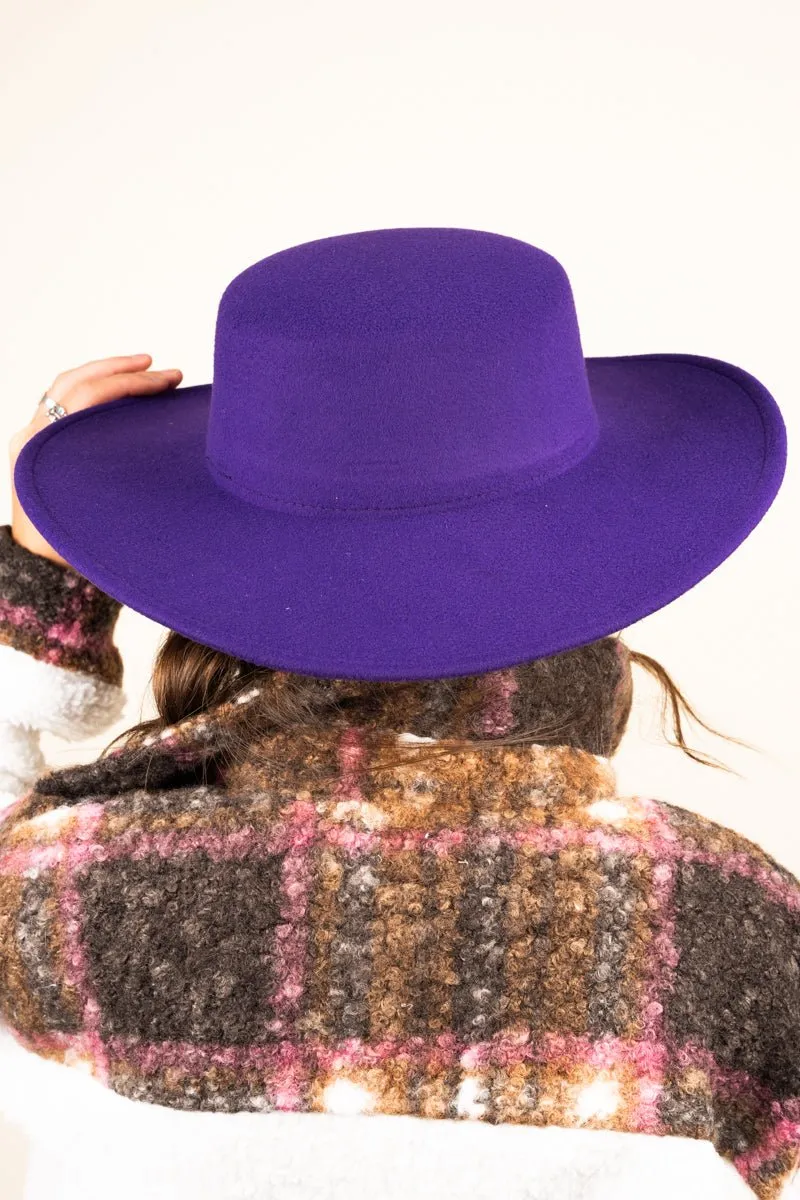 SALE! Georgiana Dark Purple Felt Hat